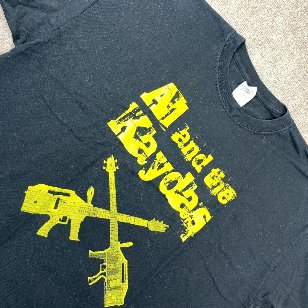 Al And The Kaydas Musical Artist Guitar Weapons Gildan T Shirt Mens XL Black